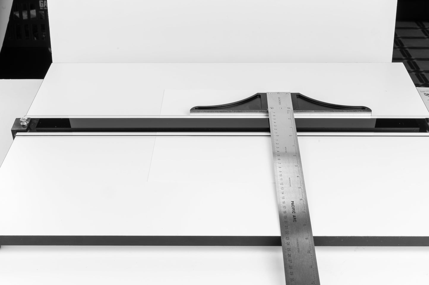 Pacific Arc 18 To 48 Inch T Square, Traditional Stainless Steel, Graduated Inch and Metric - Pacific Arc - Little Red General Store