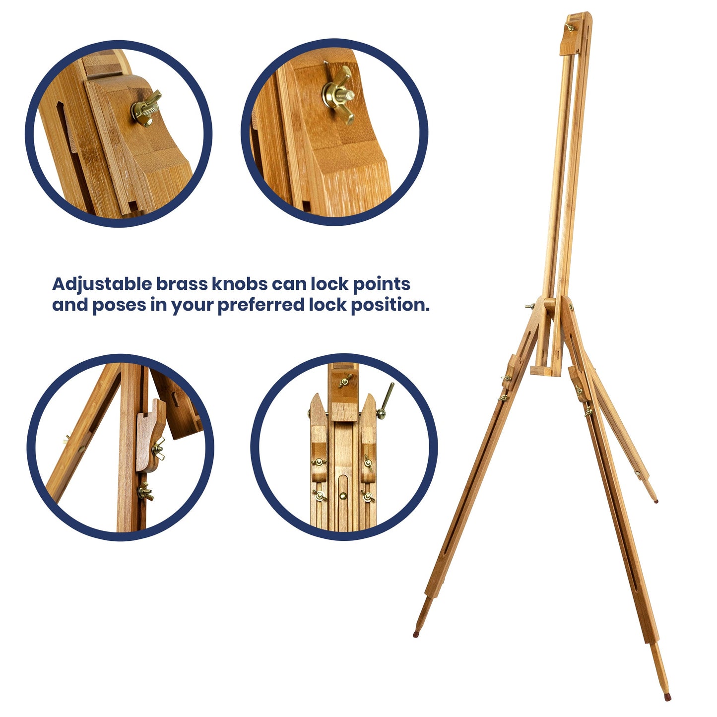 Pacific Arc - Field Bamboo Professional Foldable Studio Easel, 41 Inch Canvas Size for watercolors, painting, drawing, sketching, and display - Pacific Arc - Little Red General Store