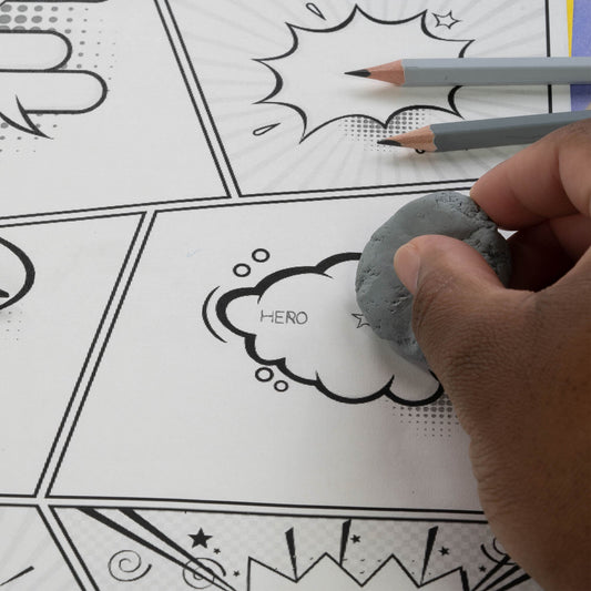 Eraser: Kneaded - large, 1.38" x 1.38" x .38" - Pacific Arc - Little Red General Store