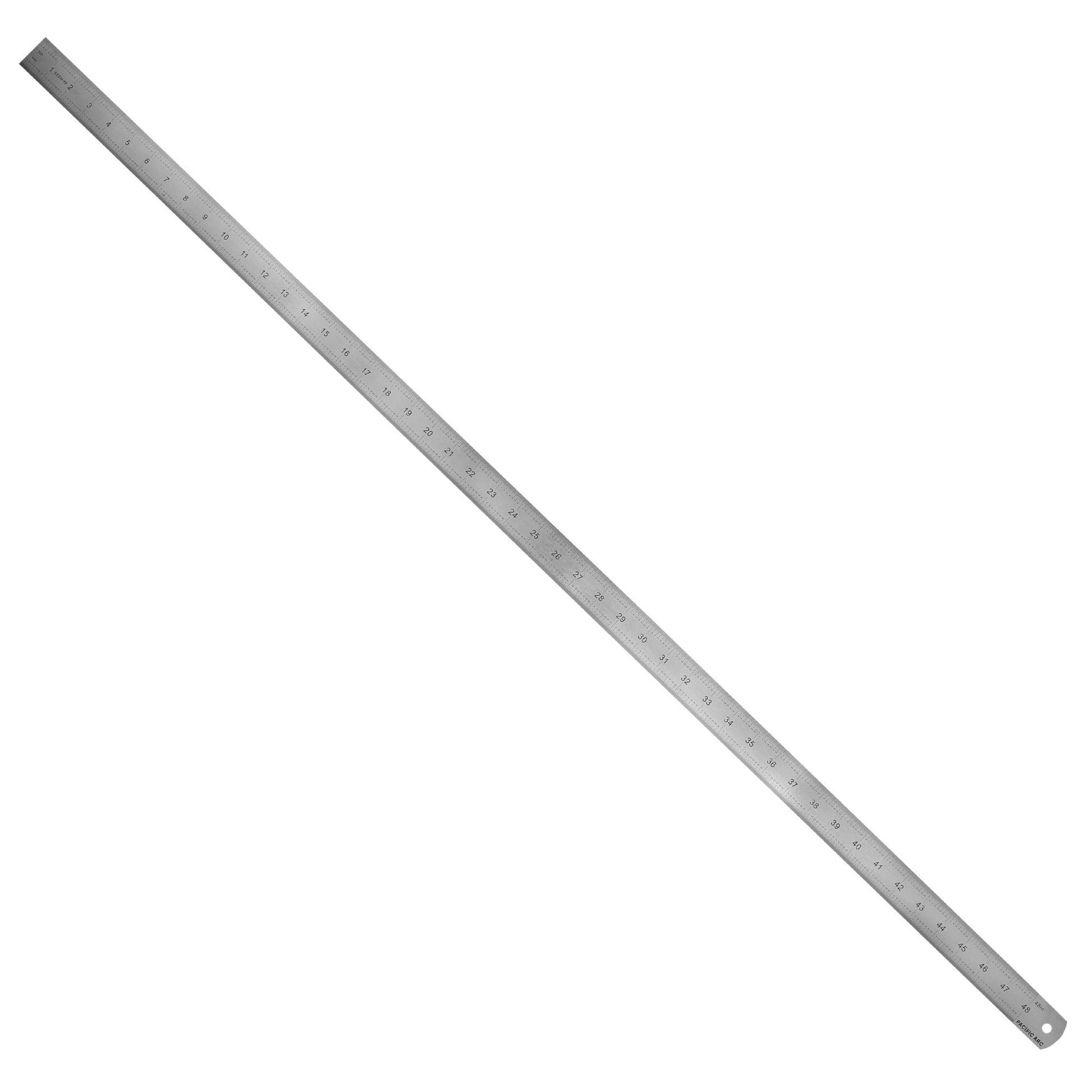Pacific Arc, Stainless Steel Ruler Inch and Metric, with Inch (8th, 16th, 32nd), Metric (mm) - Pacific Arc - Little Red General Store