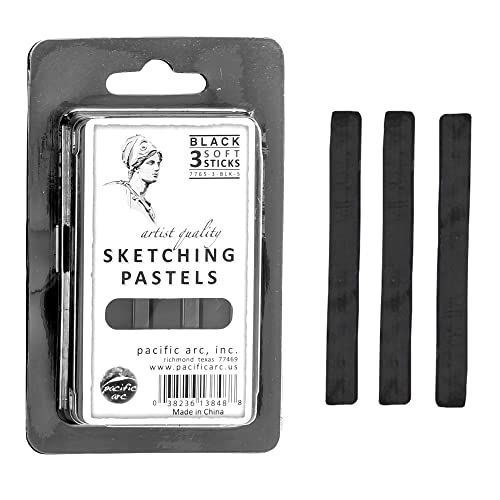 Pacific Arc - Sketching Pastel Set, 3 - piece - For Sketching, Blending, Lighten and Drawing - Non - Toxic - Pacific Arc - Little Red General Store