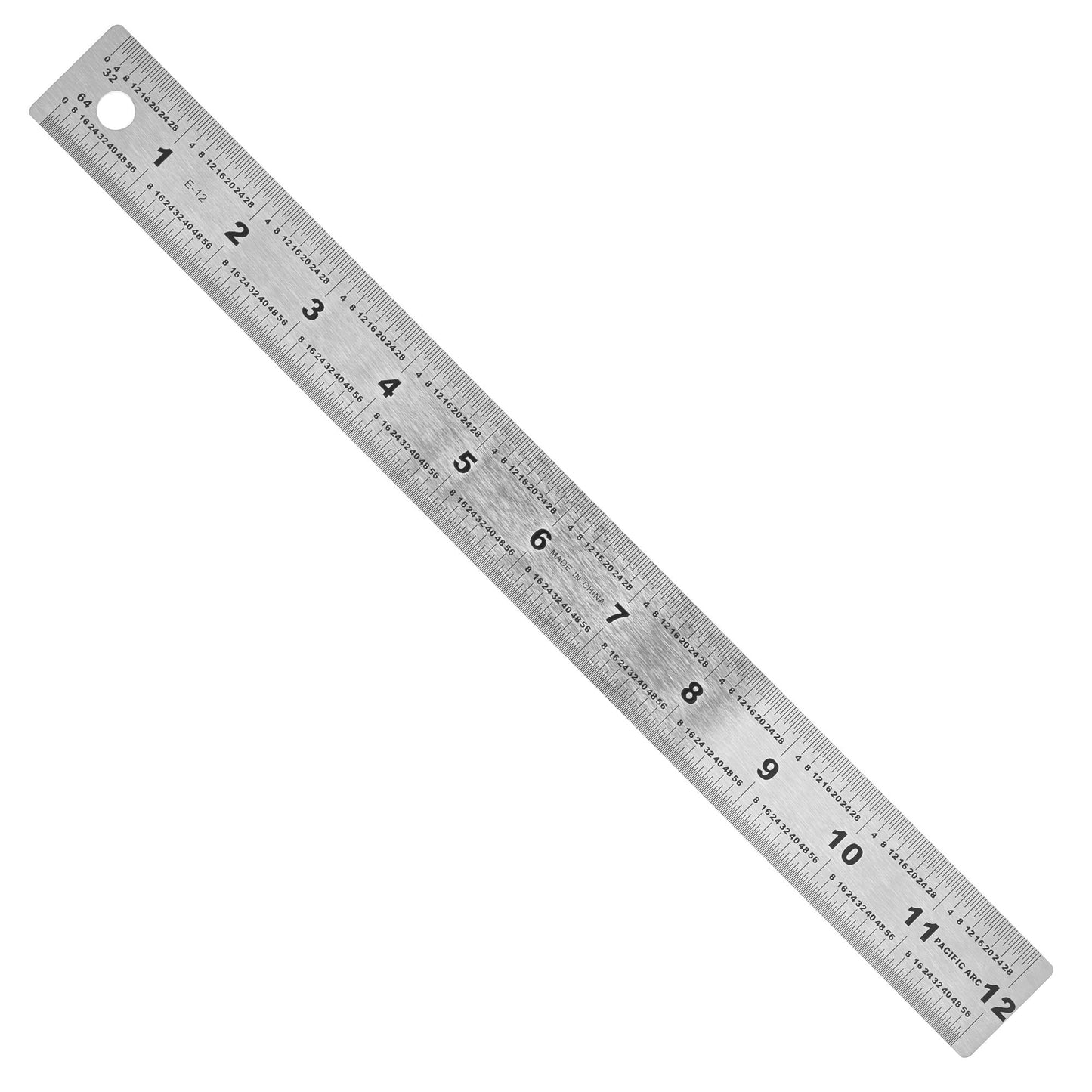 Pacific Arc Stainless Steel Ruler with 32nd and 64th Graduations - Pacific Arc - Little Red General Store
