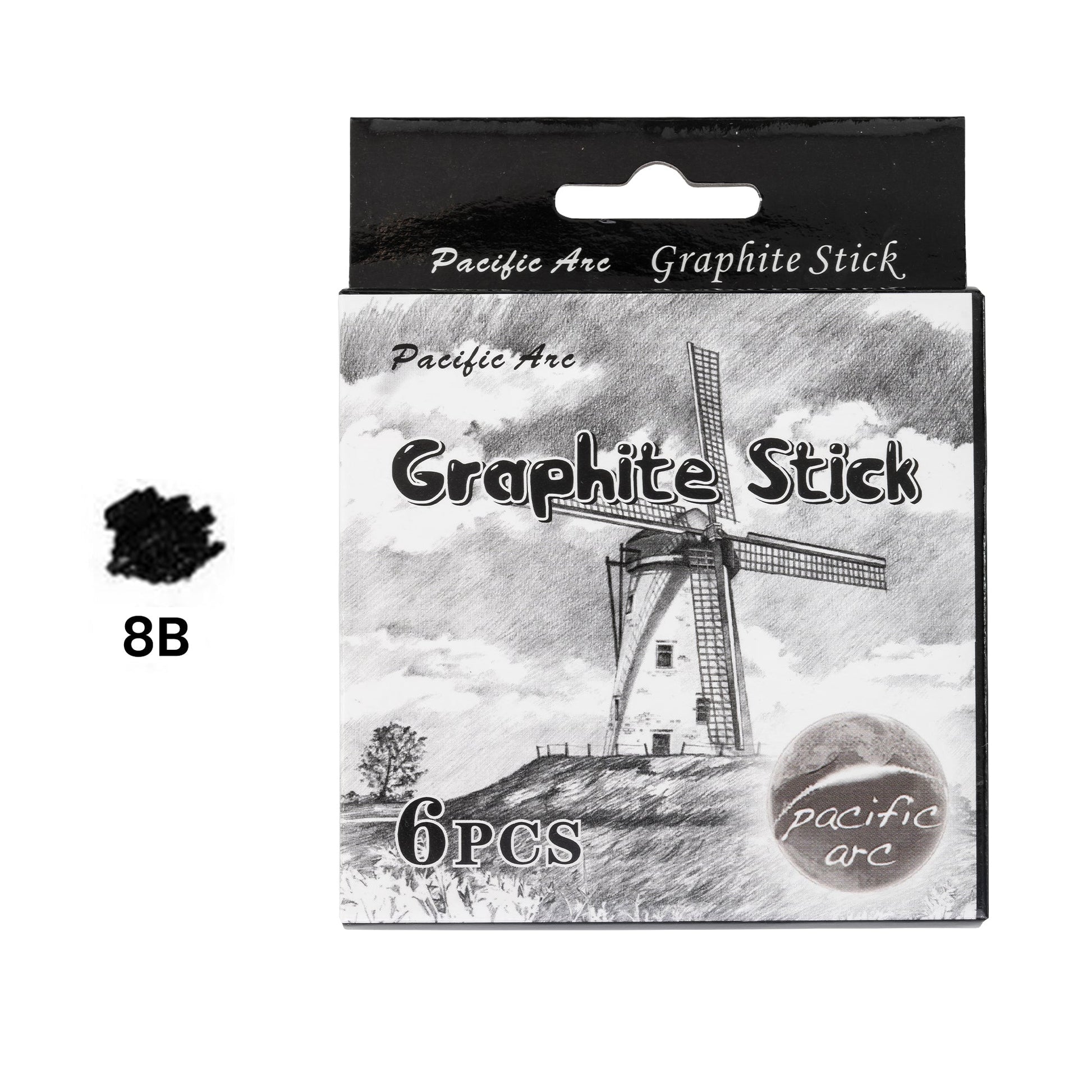 Pacific Arc Premium Graphite Drawing Pencils for Artists, Set - Professional Pencils for Drawing, Drafting, Sketching and Shading 6 pack - Great Art Supply Set for Adults and Kids - Pacific Arc - Little Red General Store
