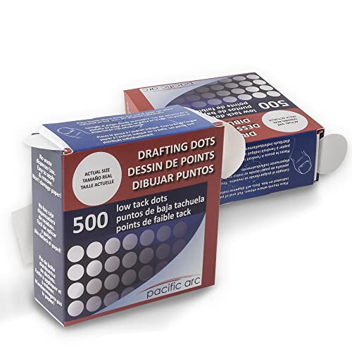 2 Pack Pacific Arc Professional Blank Drafting Dots 7/8", Roll of 500 Dots per Box - Pacific Arc - Little Red General Store