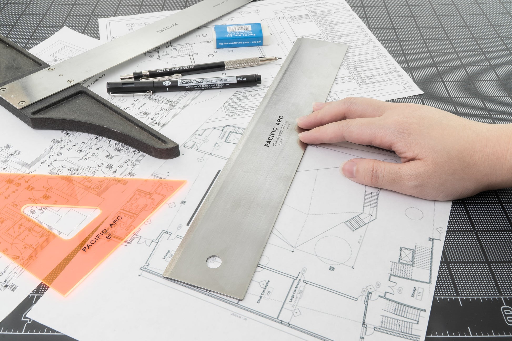 Pacific Arc, 12 To 72 Inch Straight Edge Stainless Steel 0.09" Thick Steel, Heavy Duty - Pacific Arc - Little Red General Store