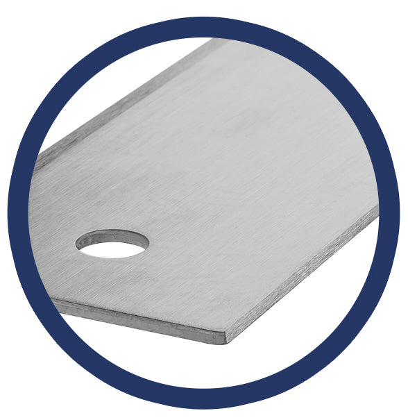 Pacific Arc, 12 To 72 Inch Straight Edge Stainless Steel 0.09" Thick Steel, Heavy Duty - Pacific Arc - Little Red General Store