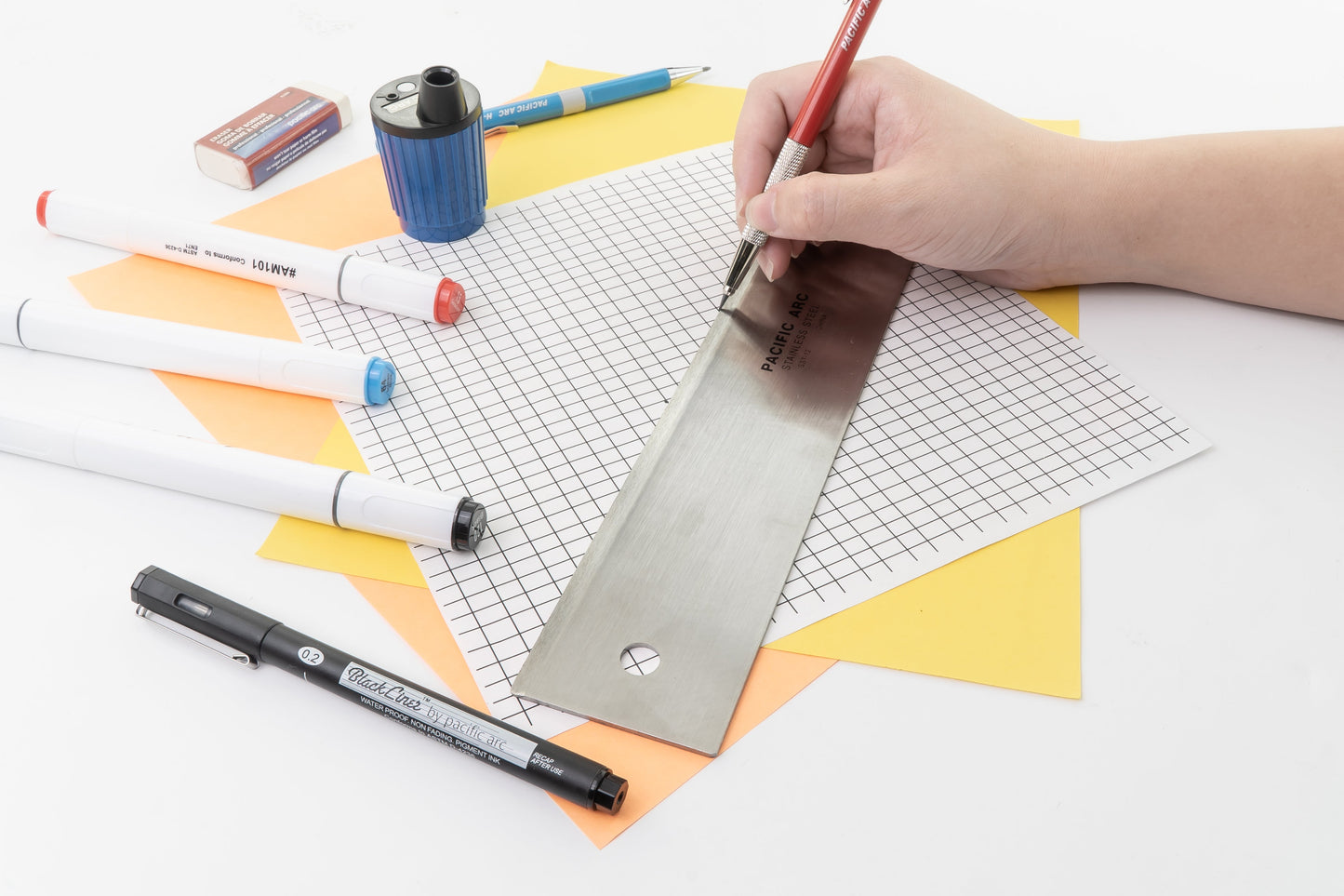 Pacific Arc, 12 To 72 Inch Straight Edge Stainless Steel 0.09" Thick Steel, Heavy Duty - Pacific Arc - Little Red General Store