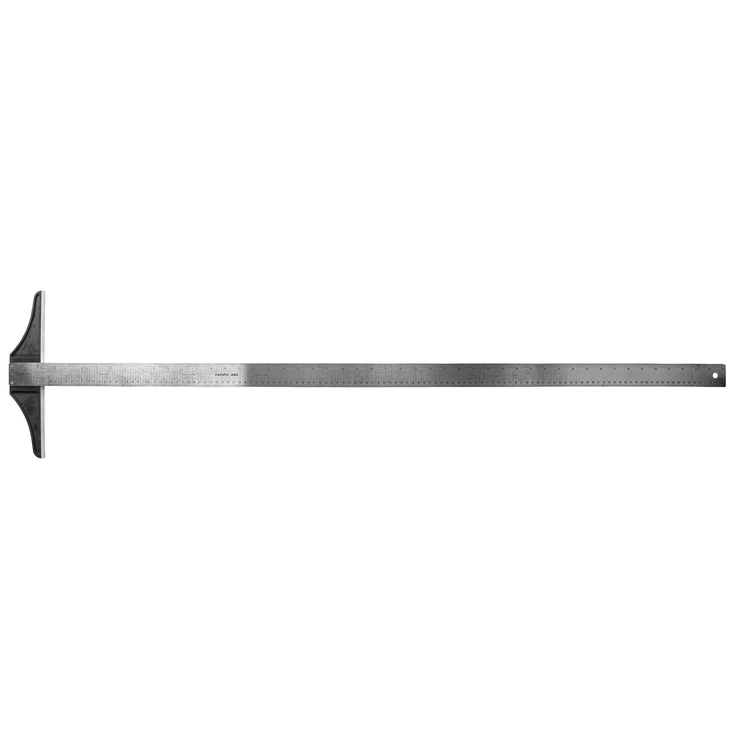 Pacific Arc 18 To 48 Inch T Square, Traditional Stainless Steel, Graduated Inch and Metric - Pacific Arc - Little Red General Store