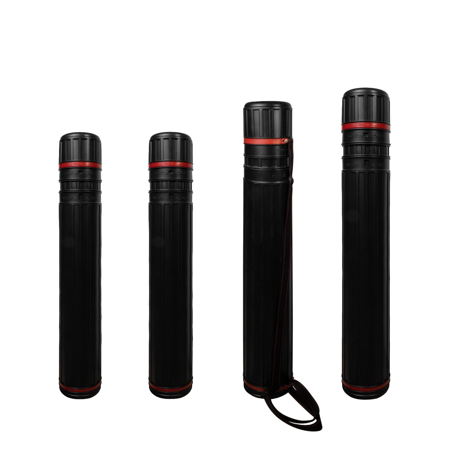 Pacific Arc - Expandable Poster Storage Mailing Tube, for Blueprint, Artwork, Plans, Drafting - Hard Plastic Black - Pacific Arc - Little Red General Store