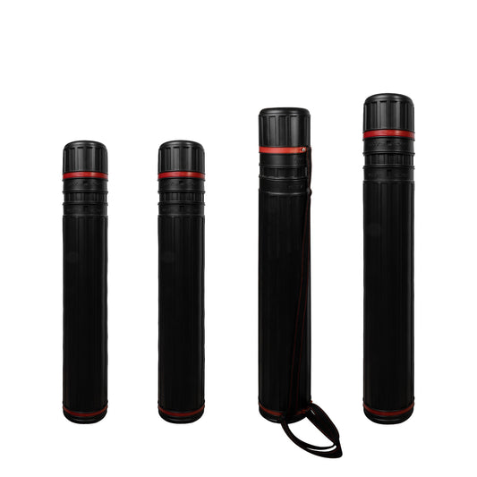 Pacific Arc - Expandable Poster Storage Mailing Tube, for Blueprint, Artwork, Plans, Drafting - Hard Plastic Black - Pacific Arc - Little Red General Store