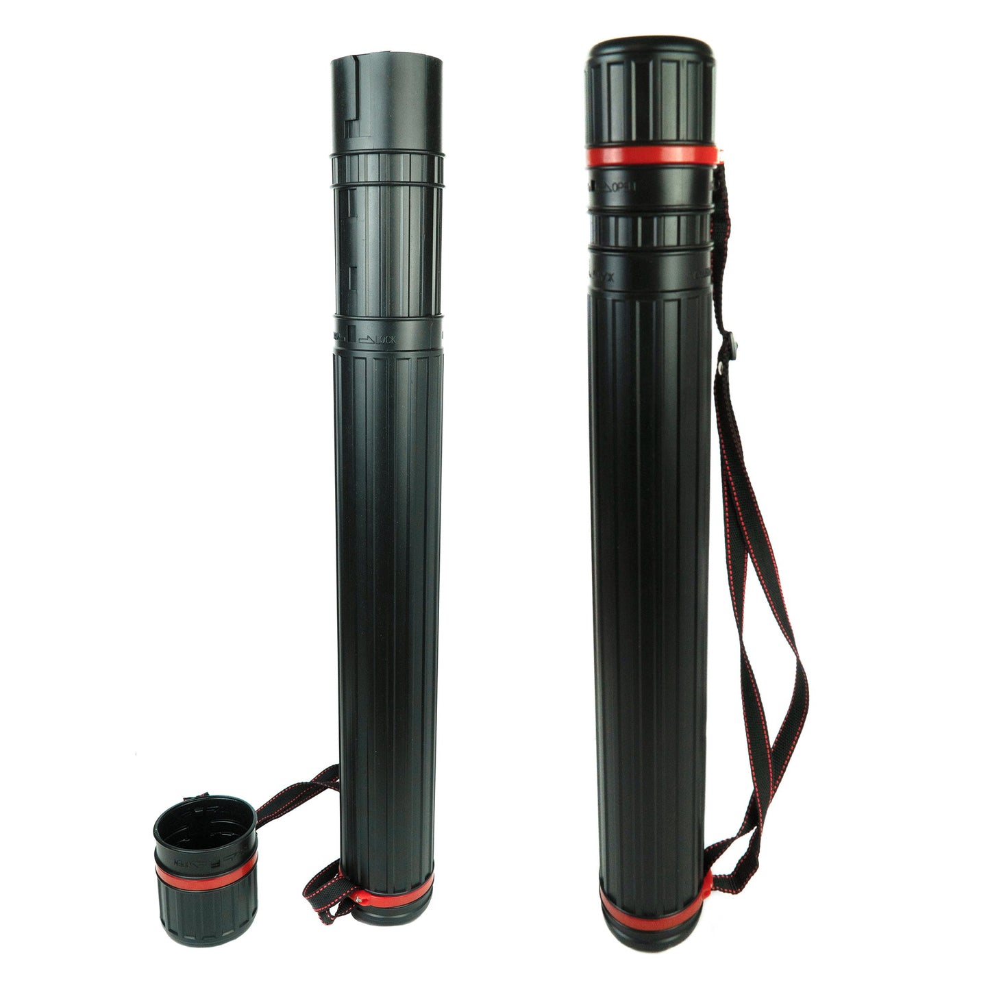 Pacific Arc - Expandable Poster Storage Mailing Tube, for Blueprint, Artwork, Plans, Drafting - Hard Plastic Black - Pacific Arc - Little Red General Store