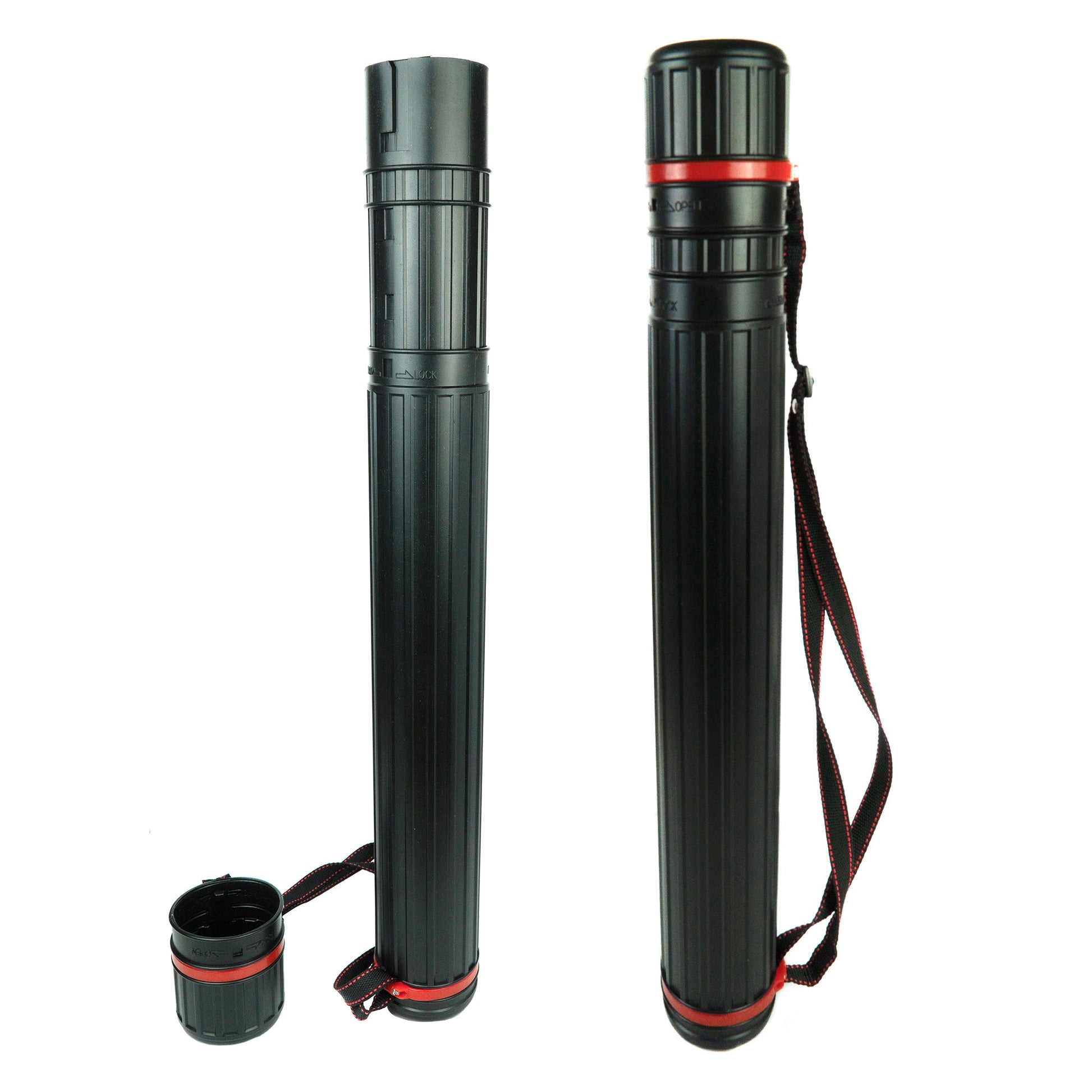 Pacific Arc - Expandable Poster Storage Mailing Tube, for Blueprint, Artwork, Plans, Drafting - Hard Plastic Black - Pacific Arc - Little Red General Store