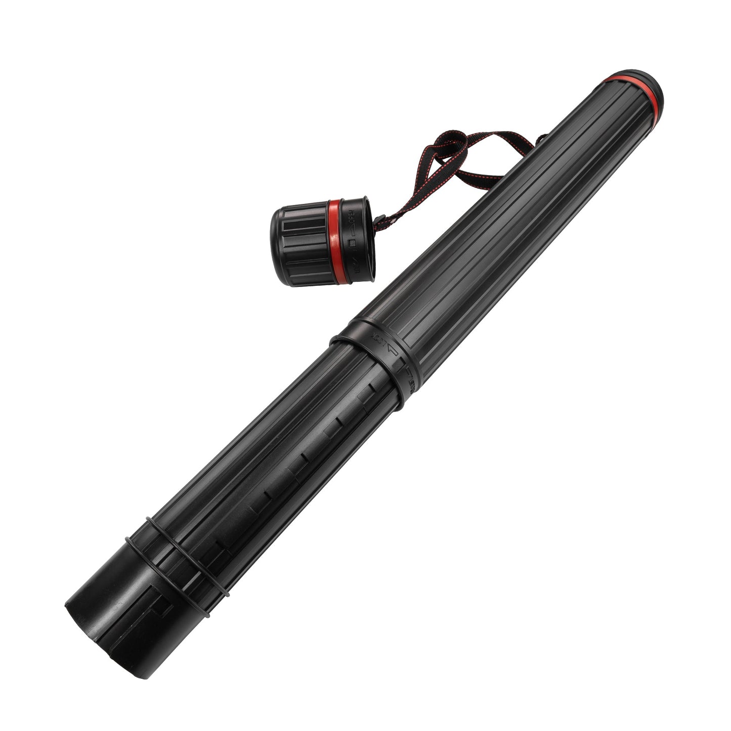 Pacific Arc - Expandable Poster Storage Mailing Tube, for Blueprint, Artwork, Plans, Drafting - Hard Plastic Black - Pacific Arc - Little Red General Store