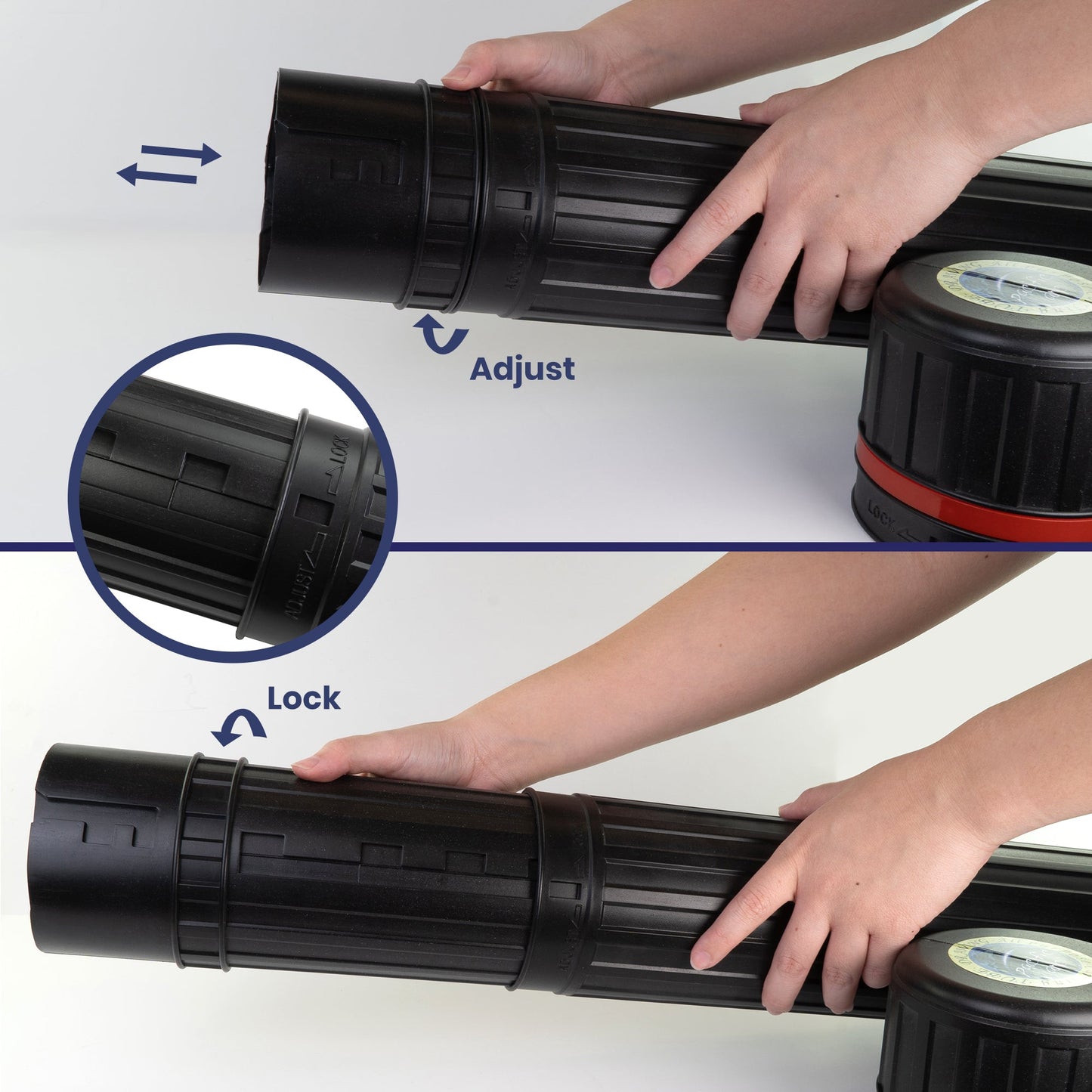 Pacific Arc - Expandable Poster Storage Mailing Tube, for Blueprint, Artwork, Plans, Drafting - Hard Plastic Black - Pacific Arc - Little Red General Store