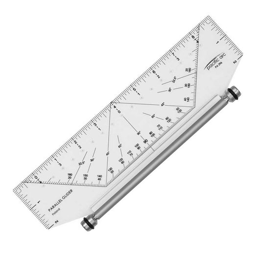 Pacific Arc Rolling Ruler 10 inch or 14 inch Parallel Rolling Ruler, All in one tool for architects, draftsmen, students and artists - Use as a T - square, protractor, compass, ruler, and triangle - Pacific Arc - Little Red General Store