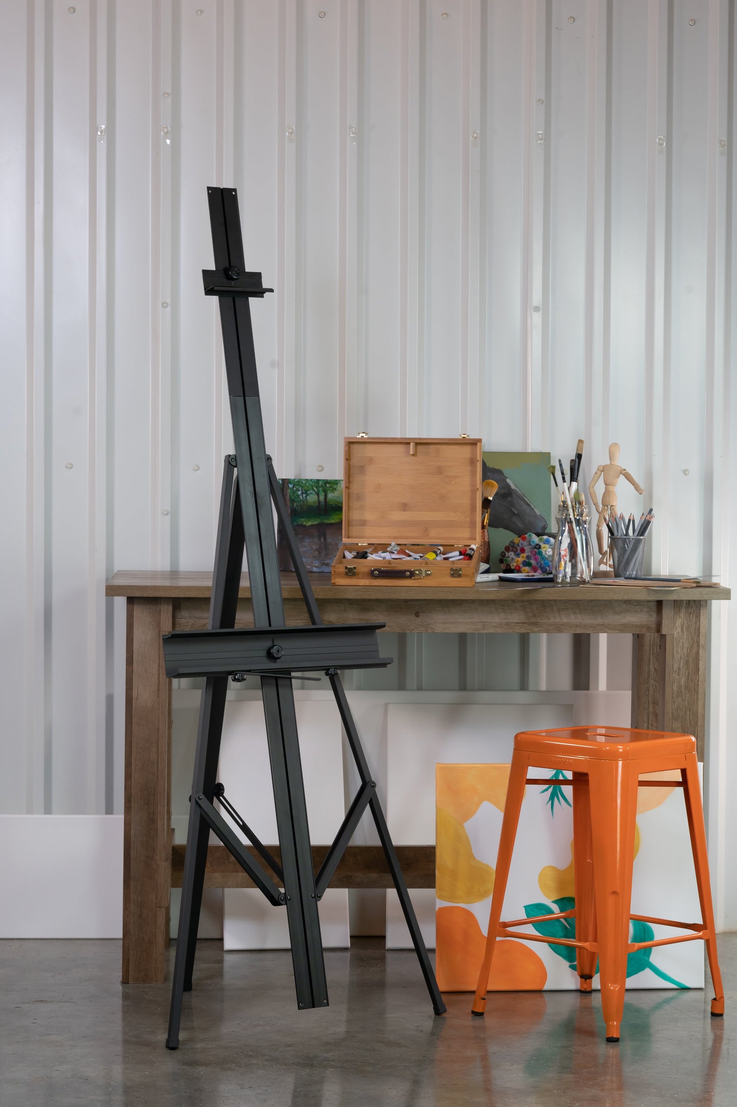 Pacific Arc - Bivouac Aluminum 67 Inch Adjustable Art Easel with Center Mast for Artists, Hobbyists, Students, and Professionals - Pacific Arc - Little Red General Store