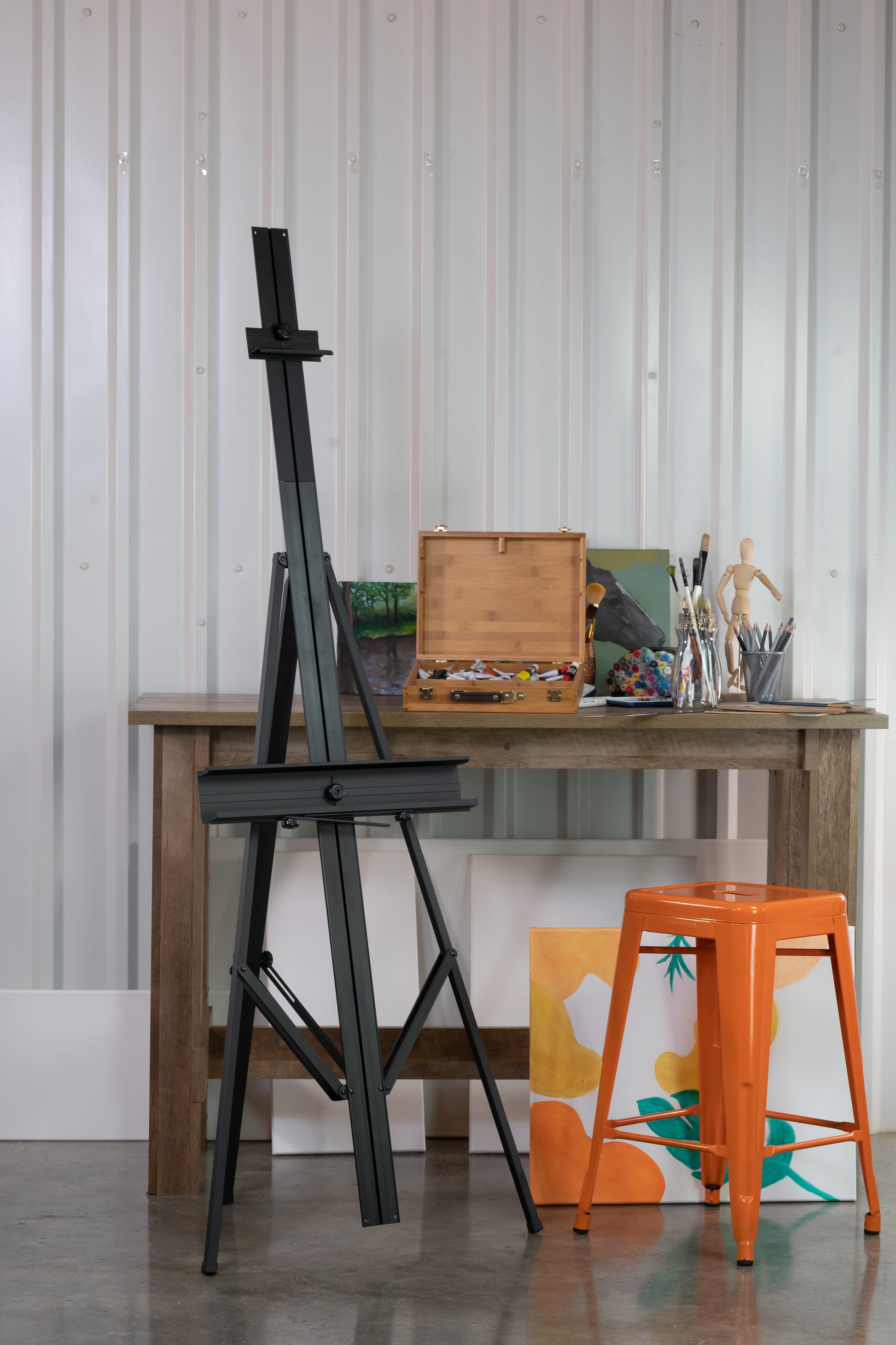 Pacific Arc - Bivouac Aluminum 67 Inch Adjustable Art Easel with Center Mast for Artists, Hobbyists, Students, and Professionals - Pacific Arc - Little Red General Store
