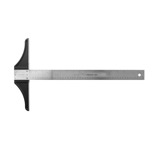 Pacific Arc 18 To 48 Inch T Square, Traditional Stainless Steel, Graduated Inch and Metric - Pacific Arc - Little Red General Store