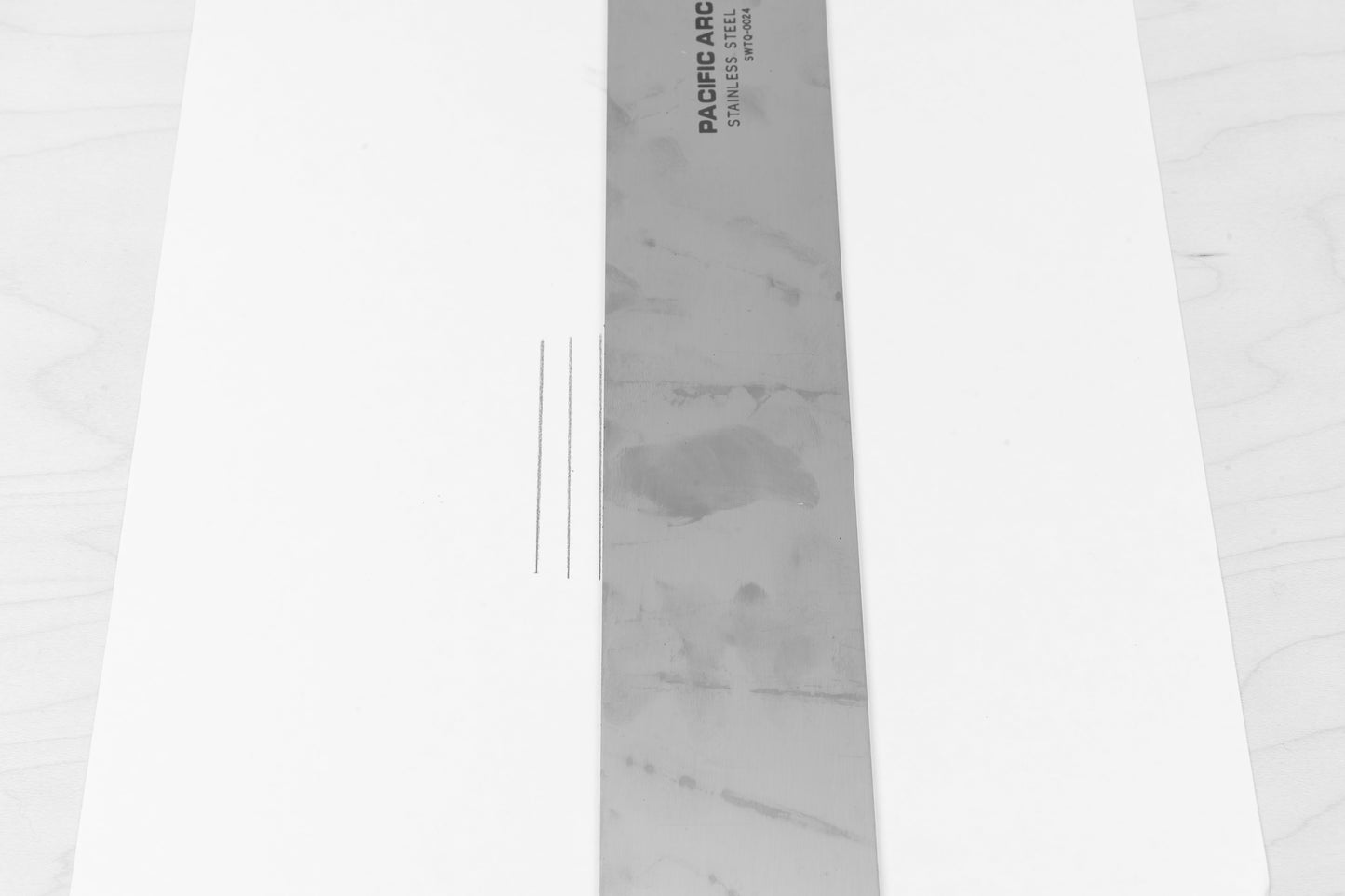 Pacific Arc, T - Square: stainless steel blade, 2" wide, plain, .080" - Pacific Arc - Little Red General Store