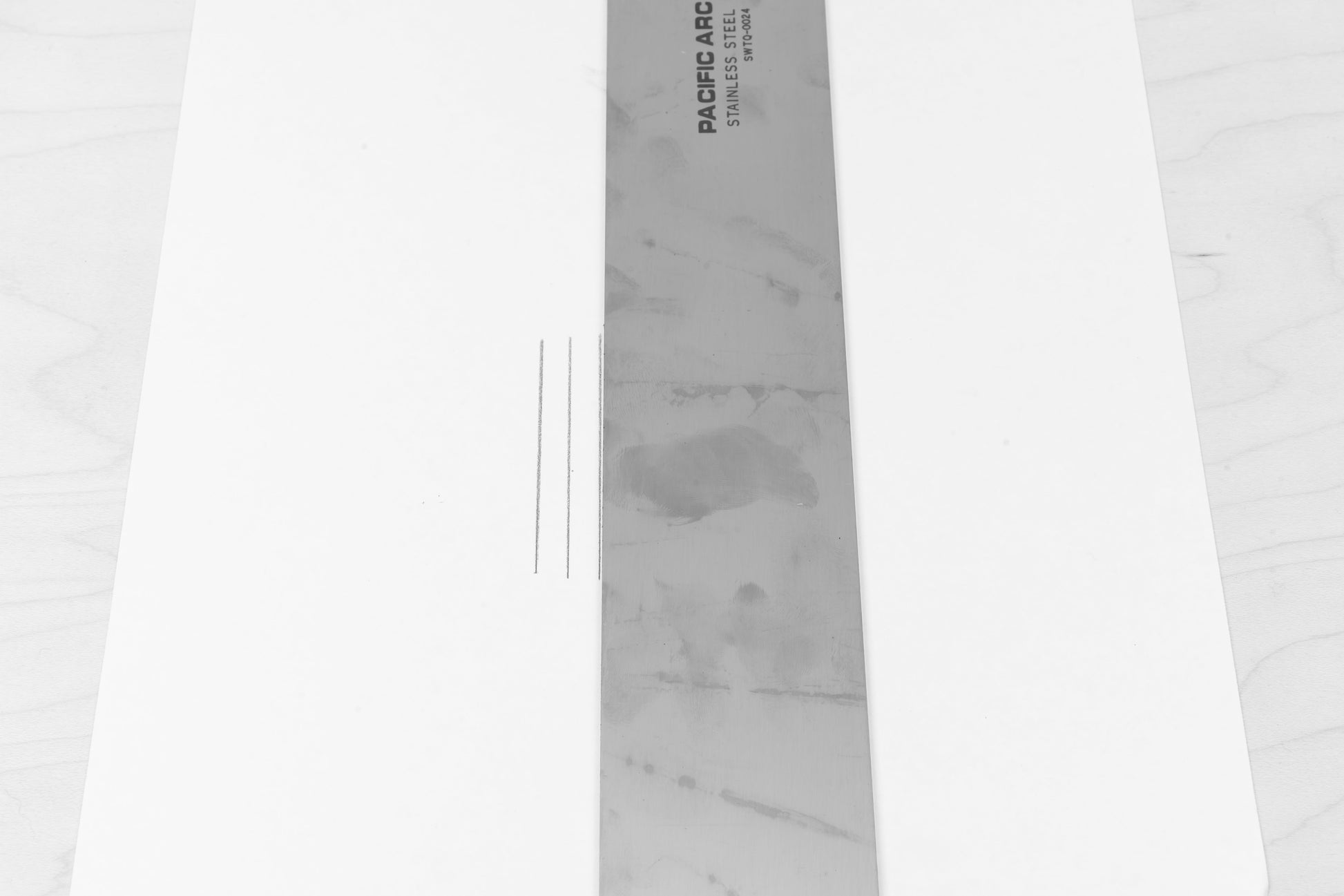 Pacific Arc, T - Square: stainless steel blade, 2" wide, plain, .080" - Pacific Arc - Little Red General Store