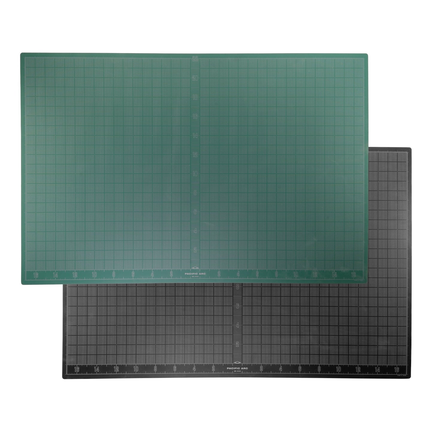 Double Sided Self Healing Cutting Mat - Thick and Durable Vinyl Rotary Cutting Mat for Sewing - Perfect Fabric Cutting Mat & Scrapbook Paper Cutting Mat - Pacific Arc - Little Red General Store