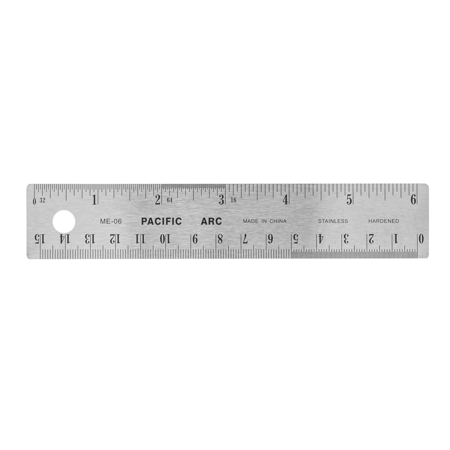 Pacific Arc | Stainless Steel Ruler with Imperial (Inches) and Metric(mm) | Rubber Back or Cork Back - Pacific Arc - Little Red General Store
