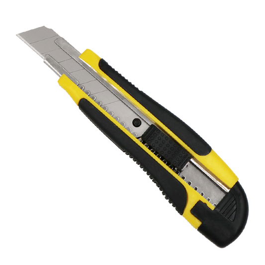 Pacific Arc Professional Safety Utility Knife Retractable Snap - off blade with metal track, 18mm Wide Razor Sharp Blade, Box Cutter, Razor Knife Exacto Craft Knives, Smooth Mechanism, Perfect for Office and home - Pacific Arc - Little Red General Store