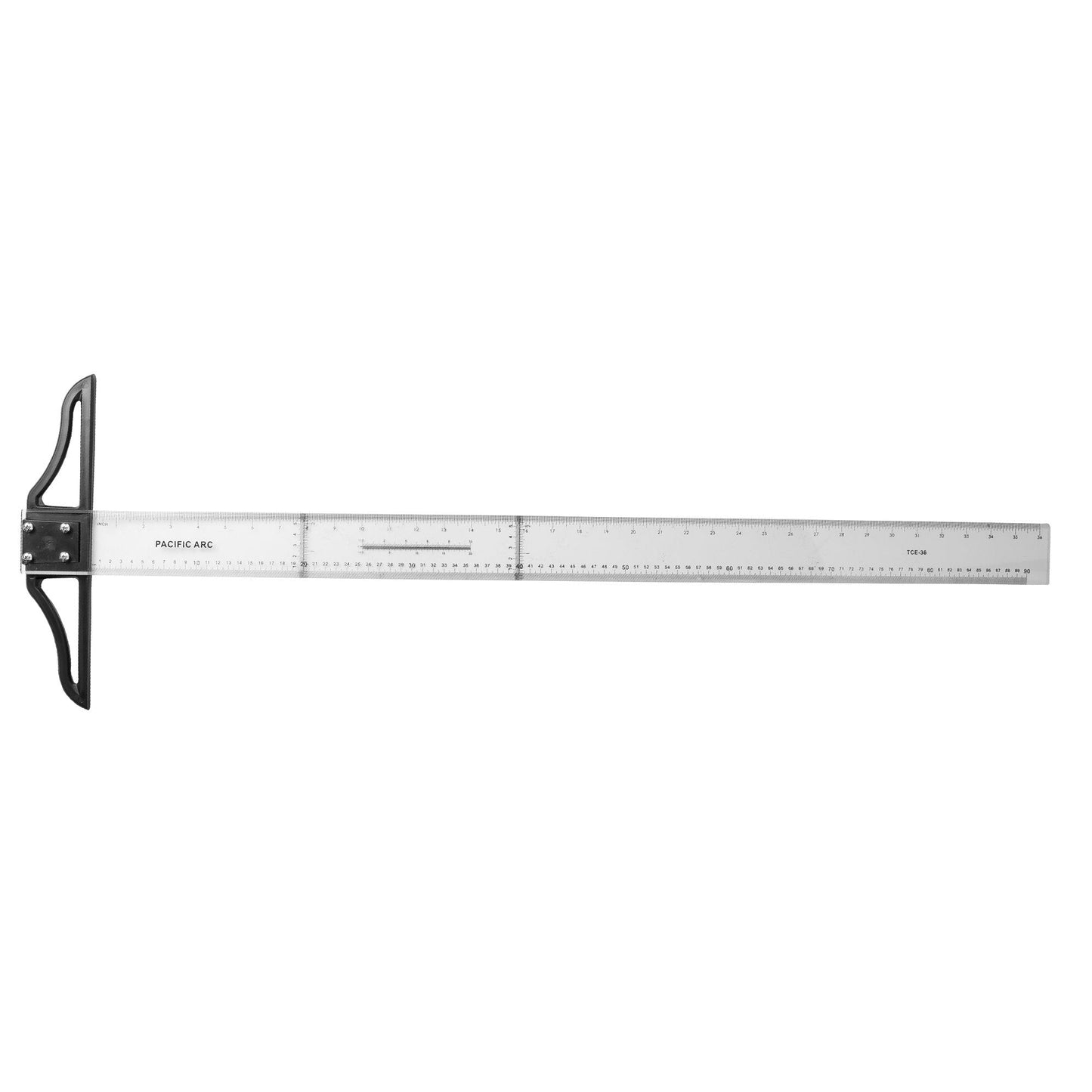 Pacific Arc 18 to 42 Inch T Square, Traditional Acrylic Graduated in Inch and Metric, Detachable Head - Pacific Arc - Little Red General Store