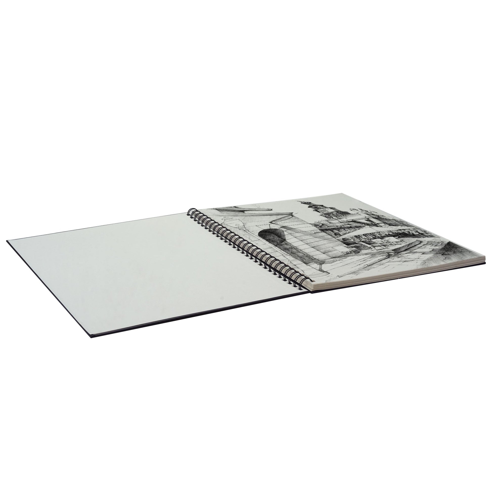 Pacific Arc Mesa Sketchbook - black wire - bound, hard cover with micro - perforated pages 80 sheets 65lb paper - Pacific Arc - Little Red General Store