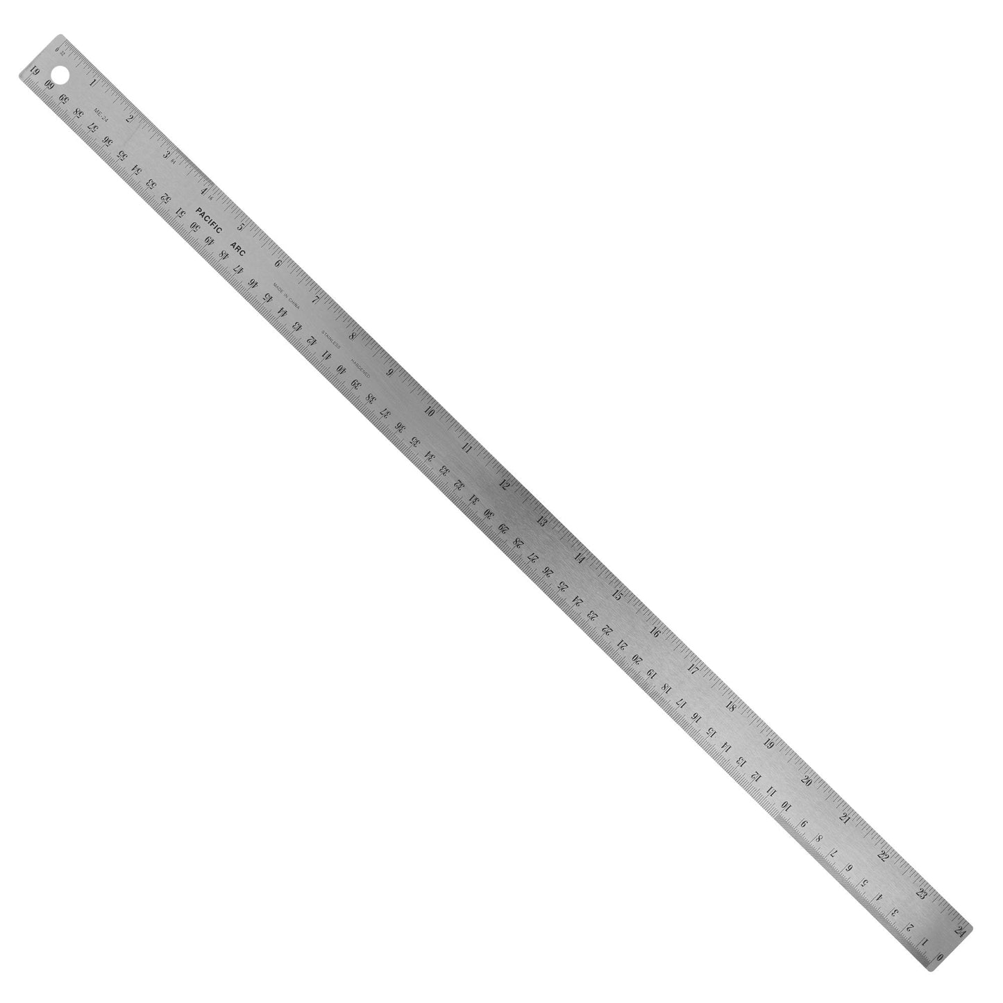 Pacific Arc | Stainless Steel Ruler with Imperial (Inches) and Metric(mm) | Rubber Back or Cork Back - Pacific Arc - Little Red General Store