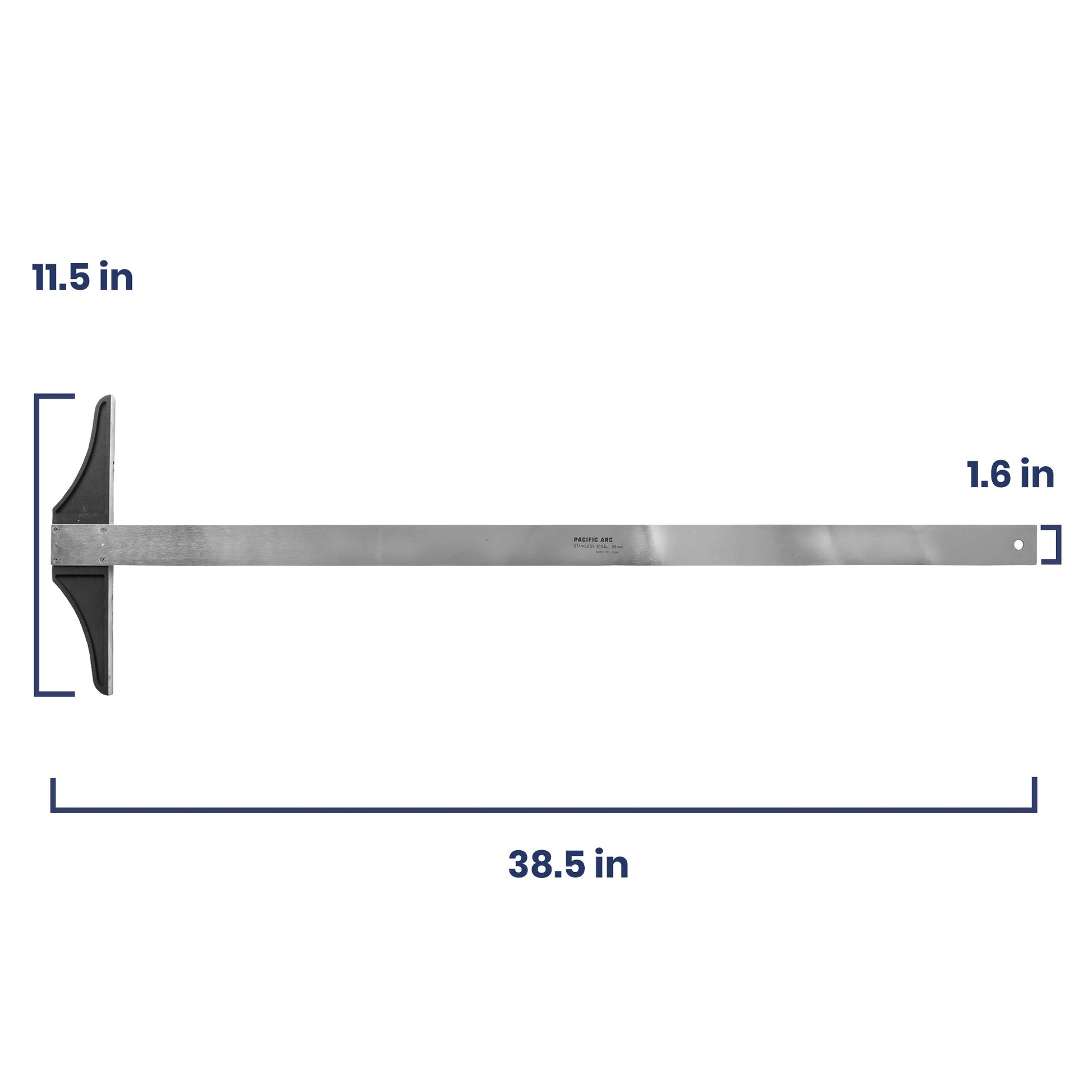 Pacific Arc, 18 To 48 Inch T Square, Traditional Stainless Steel Plain - Pacific Arc - Little Red General Store