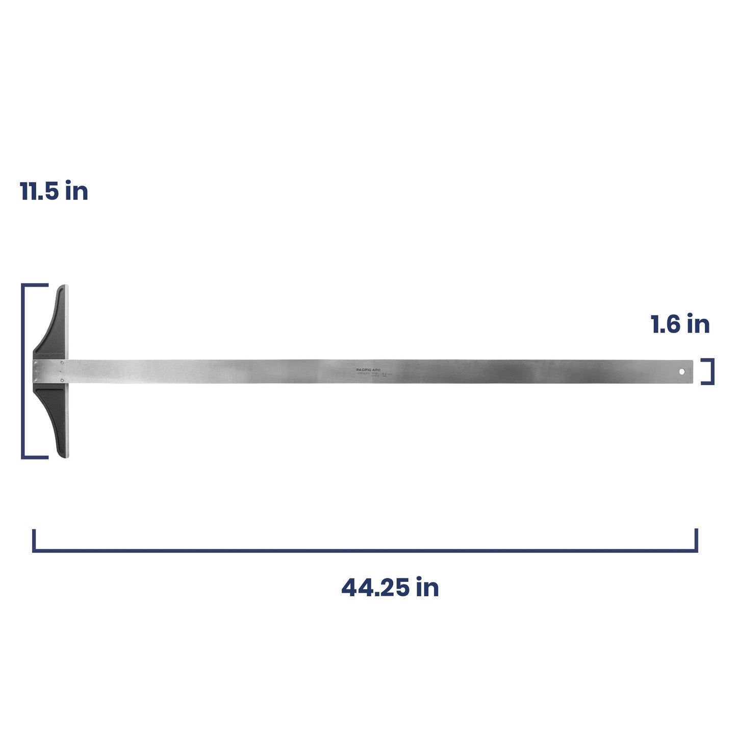 Pacific Arc, 18 To 48 Inch T Square, Traditional Stainless Steel Plain - Pacific Arc - Little Red General Store