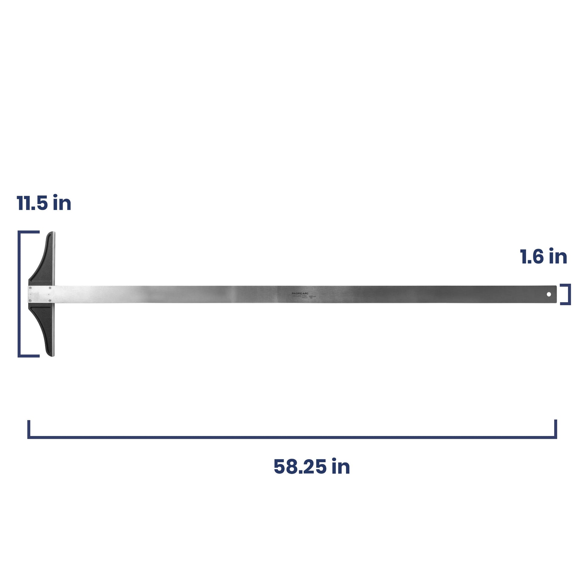 Pacific Arc, 18 To 48 Inch T Square, Traditional Stainless Steel Plain - Pacific Arc - Little Red General Store
