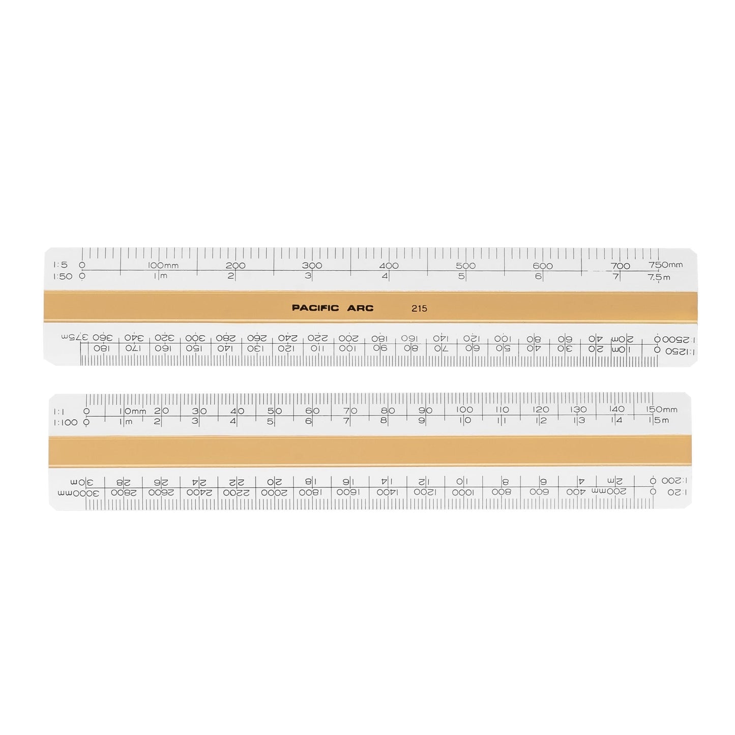 Pacific Arc, Professional 6" or 12" Four Bevel Flat Scale Ruler, Plastic, Architect, Engineer, Metric, and Combo graduations, 4 Bevel Scales for Drafting, Architecture, and Engineering - Pacific Arc - Little Red General Store