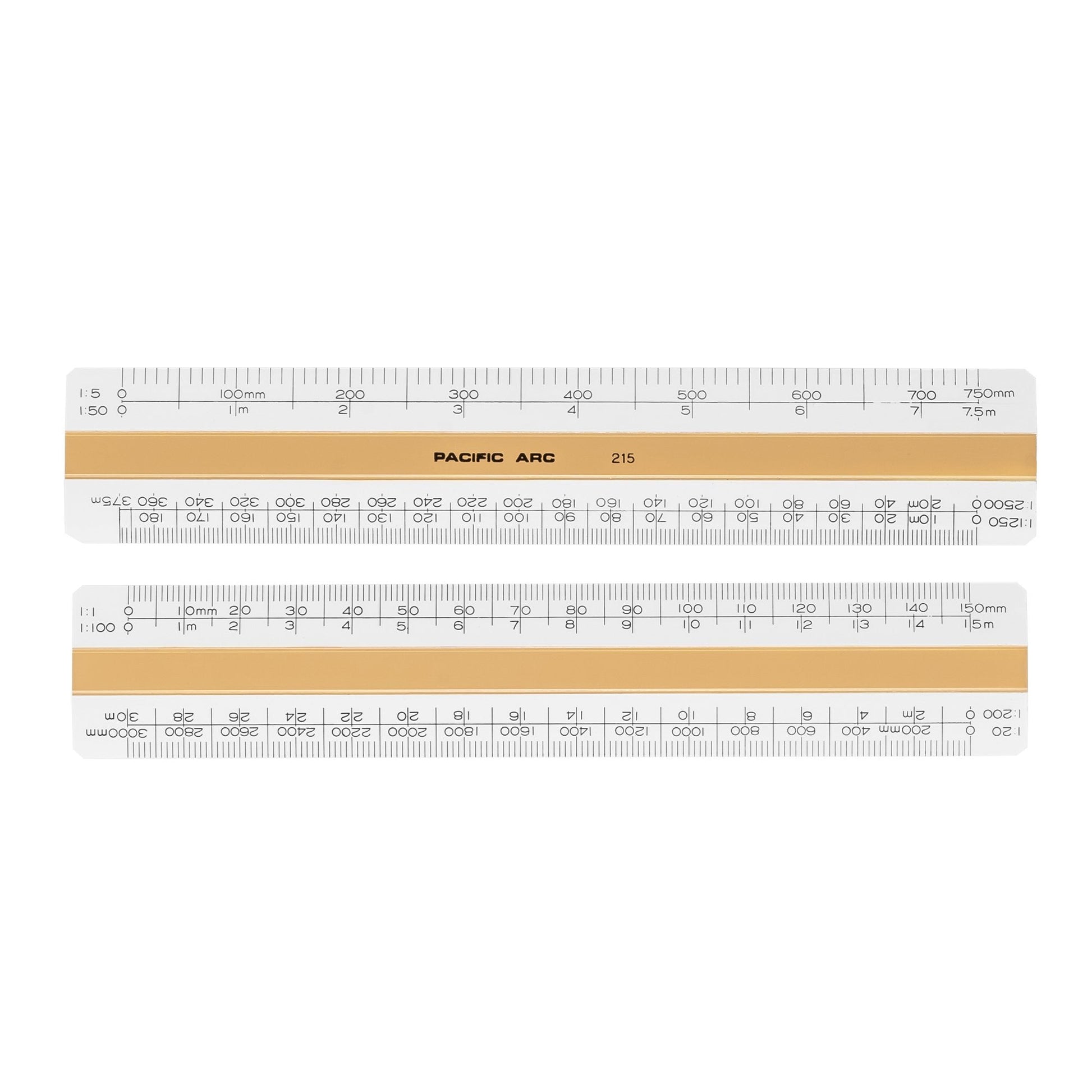 Pacific Arc, Professional 6" or 12" Four Bevel Flat Scale Ruler, Plastic, Architect, Engineer, Metric, and Combo graduations, 4 Bevel Scales for Drafting, Architecture, and Engineering - Pacific Arc - Little Red General Store