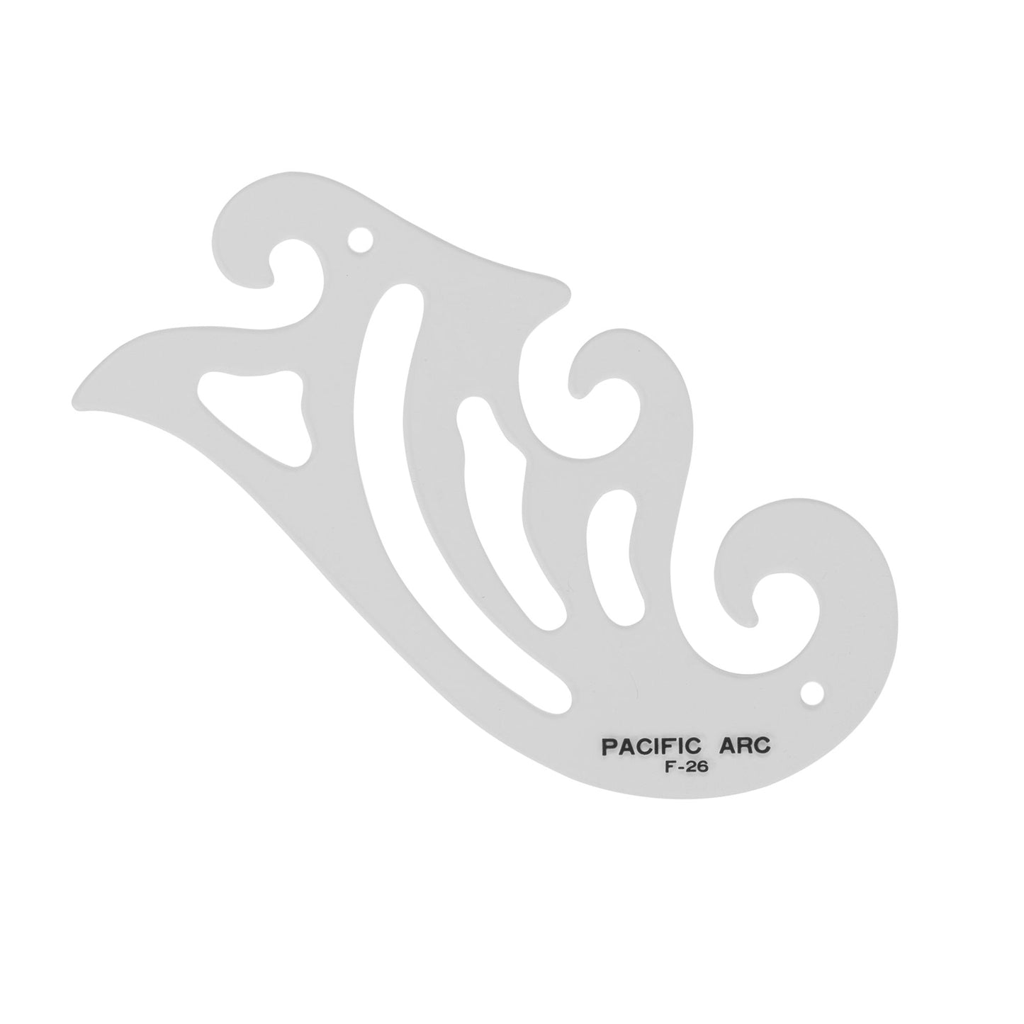 Pacific Arc,Professional French Curves, Acrylic, Plain Edge, 5.25 Inches - Pacific Arc - Little Red General Store