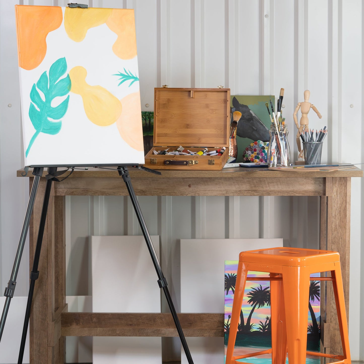 Pacific Arc - Trekker Aluminum 70 Inch Adjustable Art Easel with Carry Bag for Artists, Hobbyists, Students, and Professionals - Pacific Arc - Little Red General Store
