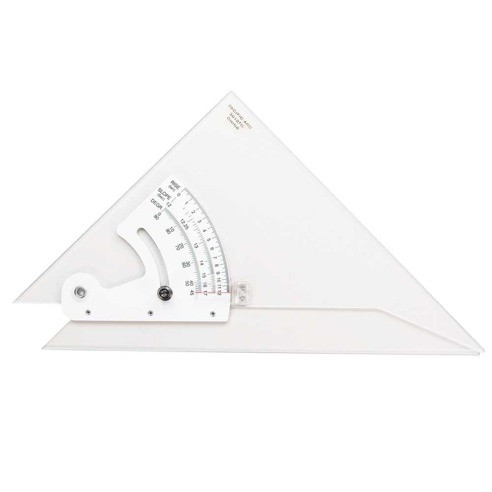 Pacific Arc Adjustable Triangle Plain or Inking Edge for Drafting, Architect, Engineer - Pacific Arc - Little Red General Store