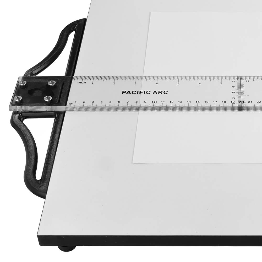 Pacific Arc 18 to 42 Inch T Square, Traditional Acrylic Graduated in Inch and Metric, Detachable Head - Pacific Arc - Little Red General Store