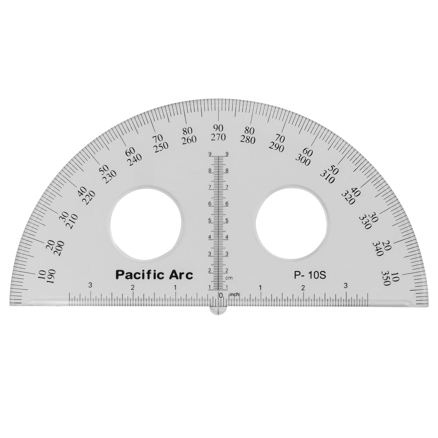 Pacific Arc's 180 degree Plastic Protractor Clear Ruler - Pacific Arc - Little Red General Store