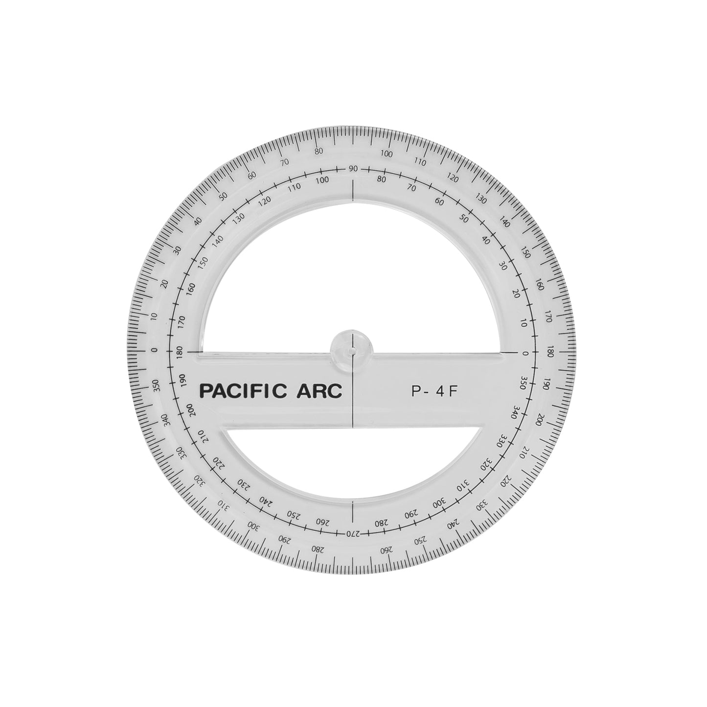 Pacific Arc's 180 degree Plastic Protractor Clear Ruler - Pacific Arc - Little Red General Store