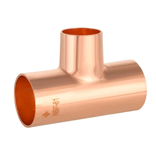 1-1/4" X 1-1/4" X 1" Copper Reducing Tee