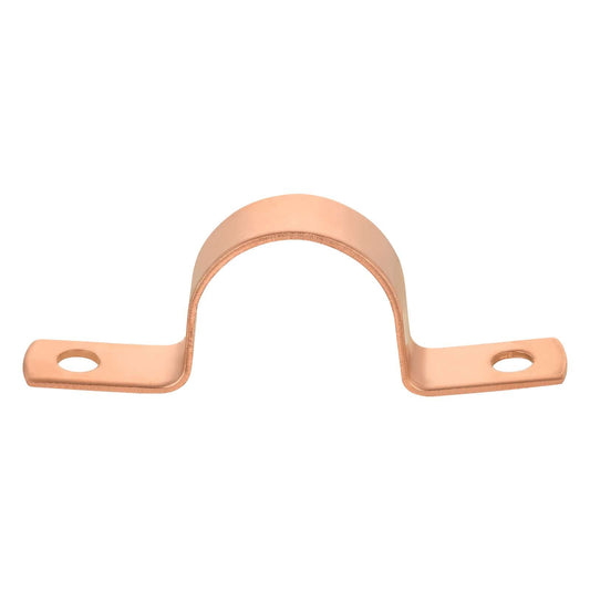 1-1/4" Copper Pipe Straps, Two Hole