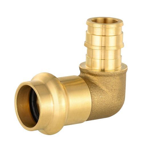 1" Press X 1" PEX Expansion Brass Elbow (Lead Free)
