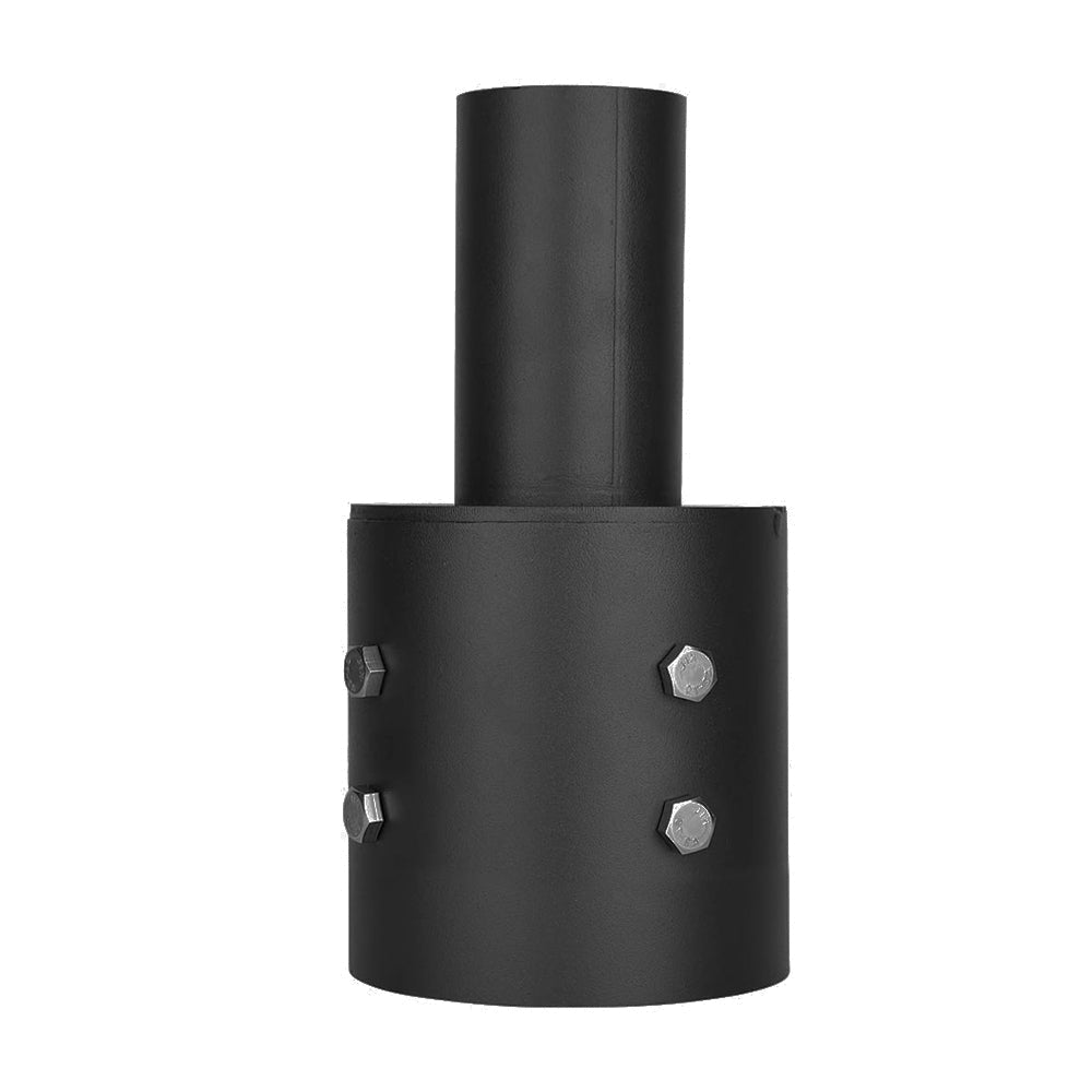 4 Inch Round Pole Bracket Tenon Adapter for Outdoor Shoebox Parking Lot Light, Street Light with 2-3/8in Slip Fitter, Mounting Bracket Accessories