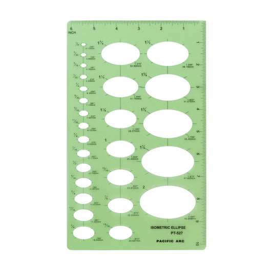 Pacific Arc Ellipse Template Guides, Ellipses in multiple projections for architecture, drafting, and design - great for students and professionals