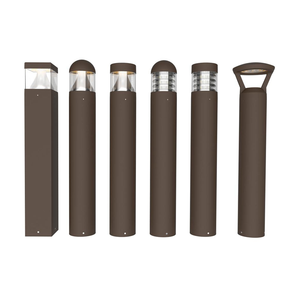 Outdoor Commercial LED Path Bollard Light Watt Tunable 14W/19W/24W Color Tunable 3000K 4000K 5000K 120-277V Dimmable
