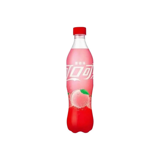 Coca-Cola Peach – Refreshing Peach-Flavoured Soda 500mL Bottle (China)