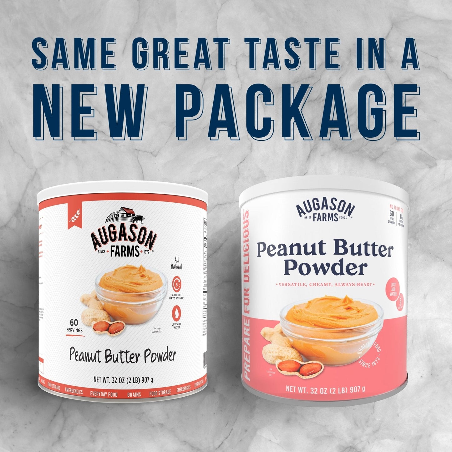 Peanut Butter Powder Can, 60 Servings