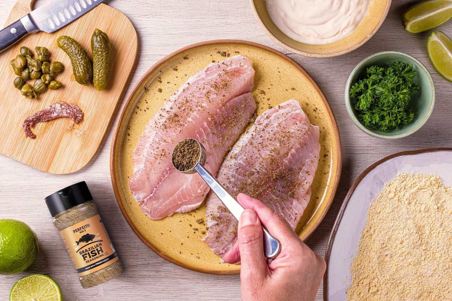 Perfeito Foods Fish Seasoning, 4 oz